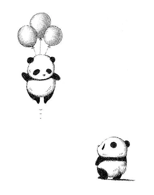 Panda Tattoo Stencil (3)
