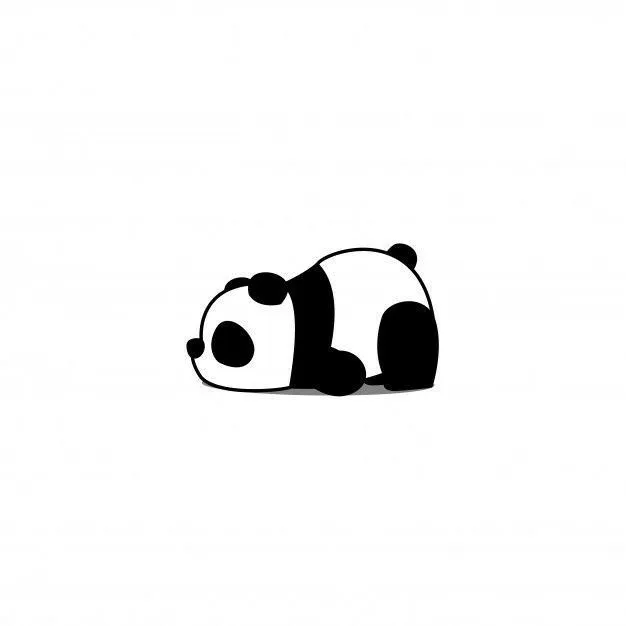 Panda Tattoo Stencil (32)