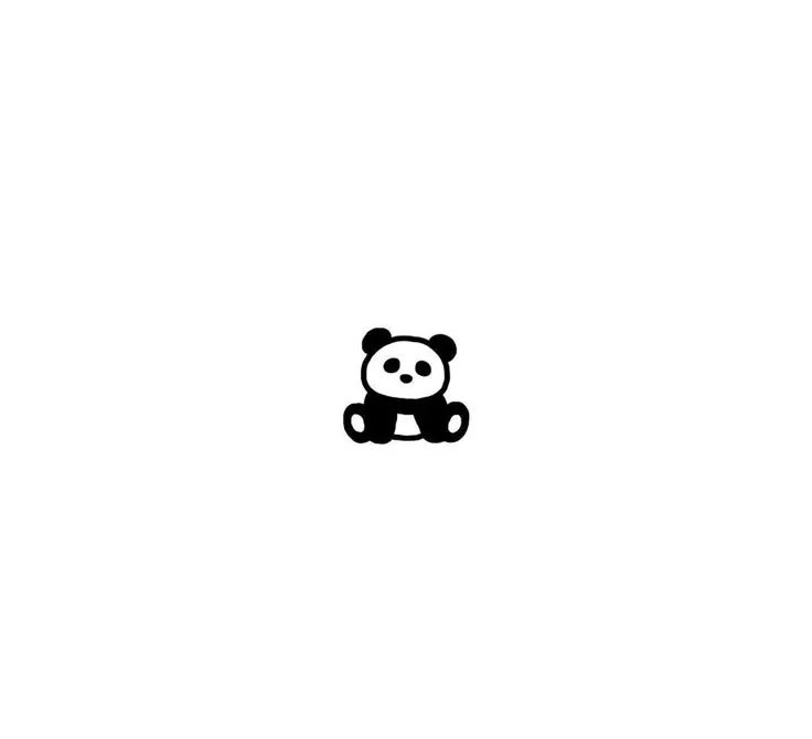 Panda Tattoo Stencil (33)