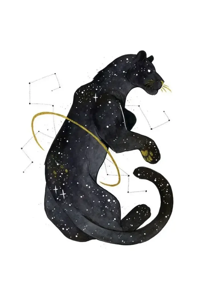 Panther Tattoo Stencil (15)