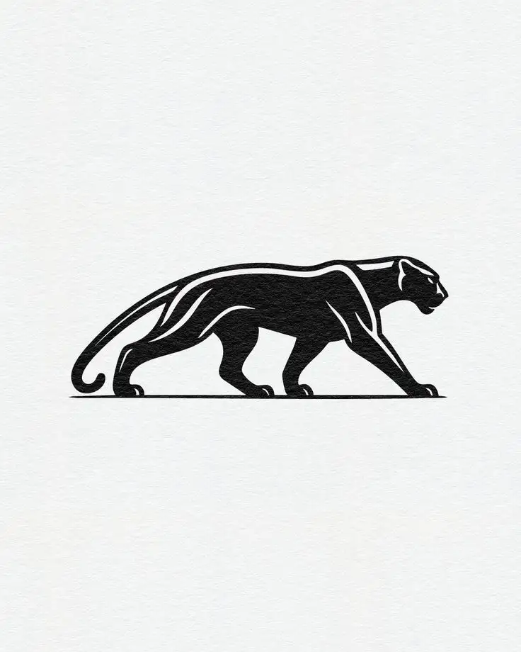 Panther Tattoo Stencil (29)