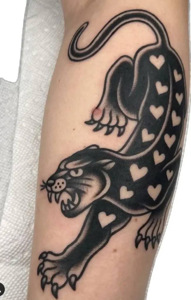 Traditional Panther Tattoo (15)