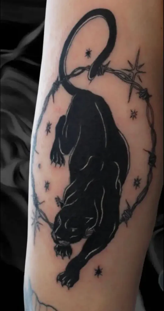 Traditional Panther Tattoo (28)