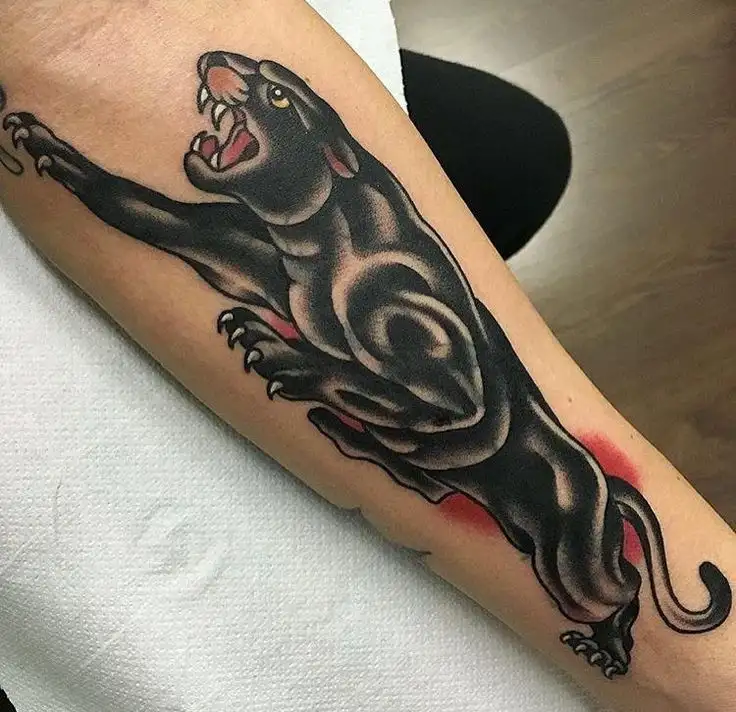 Traditional Panther Tattoo (32)