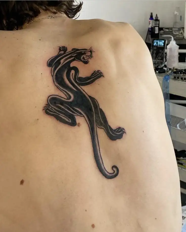 Traditional Panther Tattoo (43)