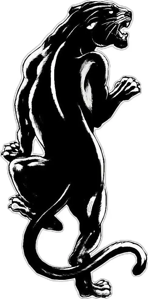 Traditional Panther Tattoo Stencil (3)