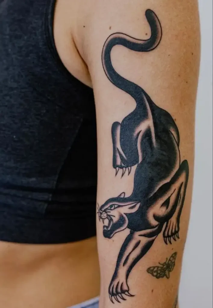classic panther tattoo