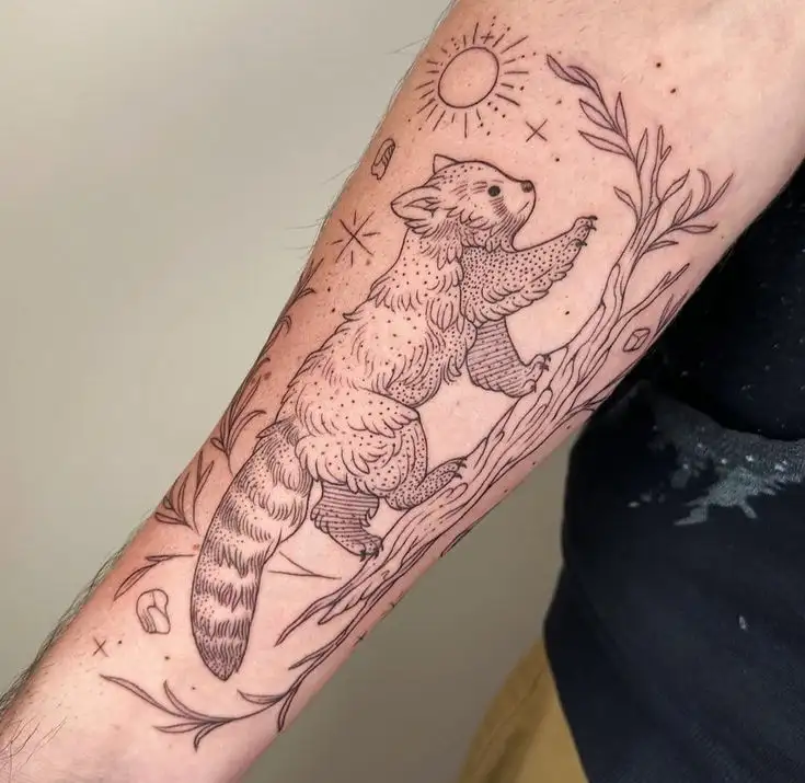 red panda tattoo meaning