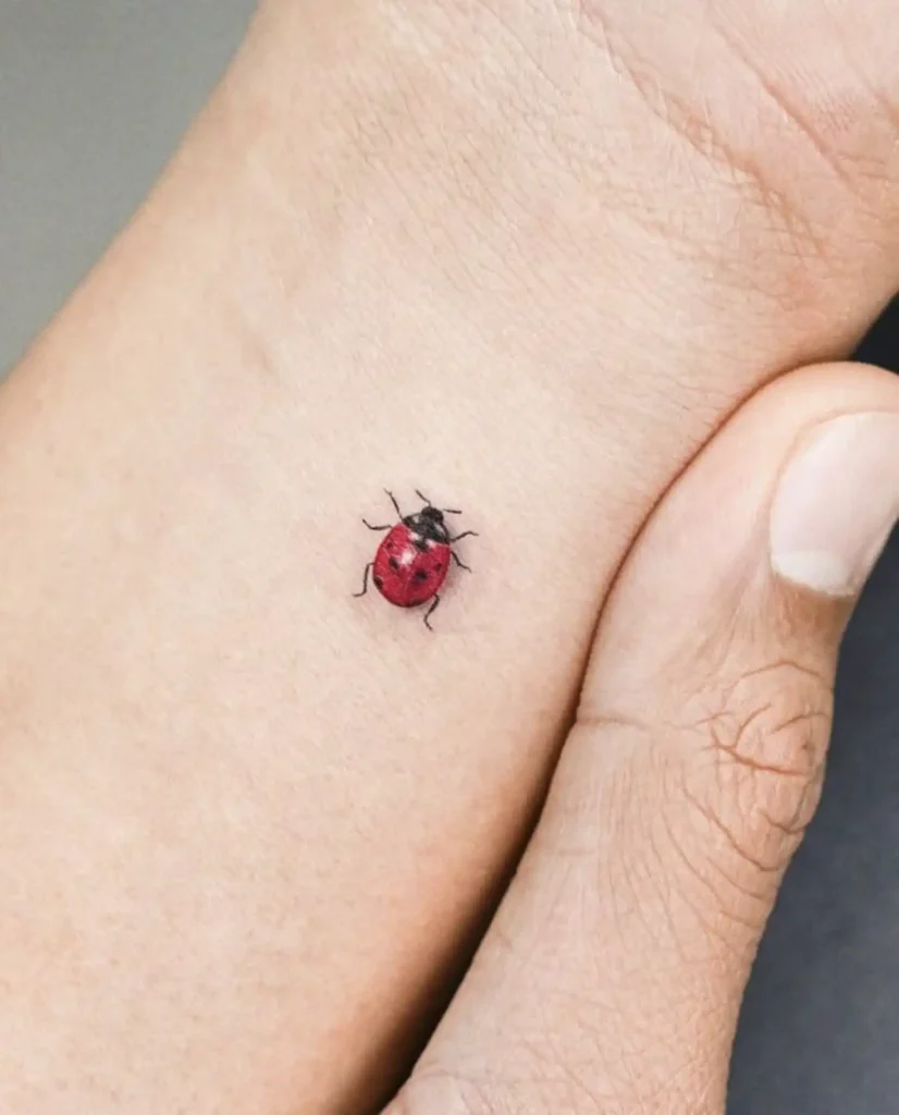 small ladybug tattoo (3)