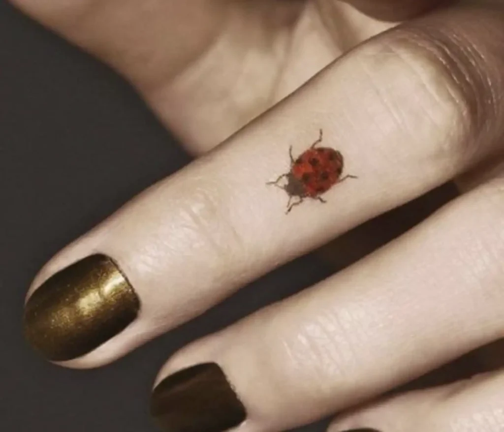 small ladybug tattoo (4)