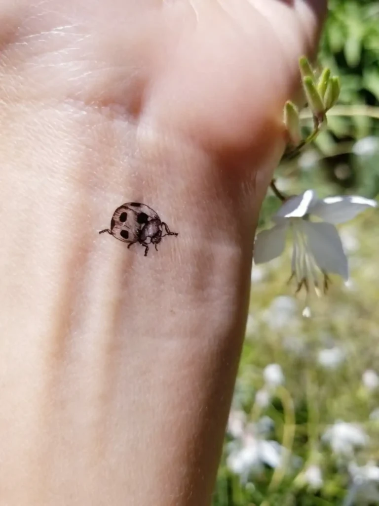 small ladybug tattoo (6)