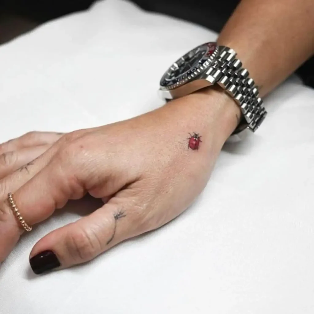 small ladybug tattoo (8)