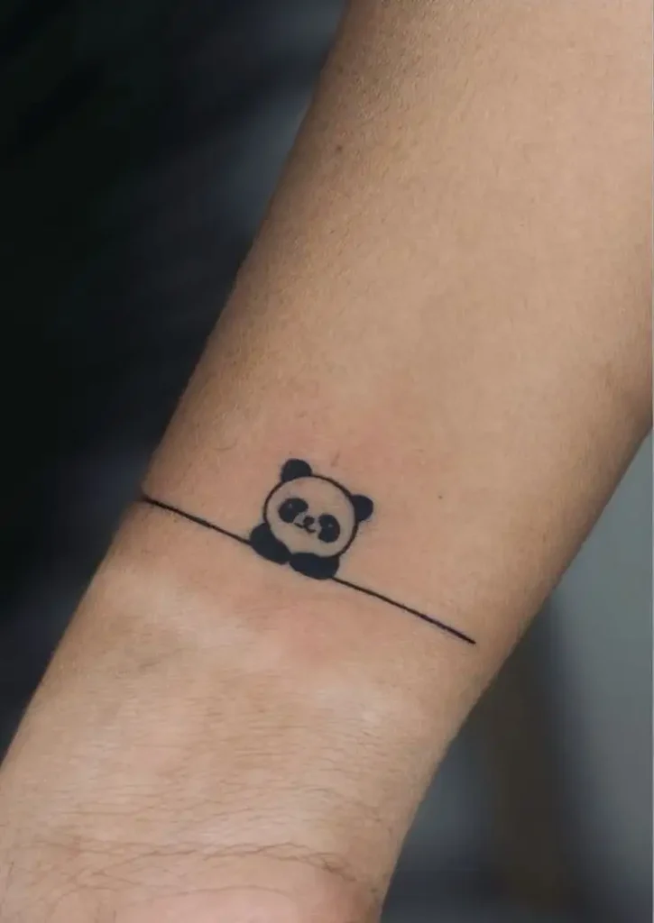 small panda tattoo