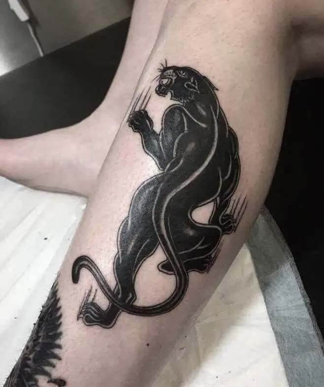 traditional black panther tattoo