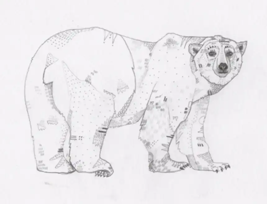 Polar Bear Tattoo Stencil (16)