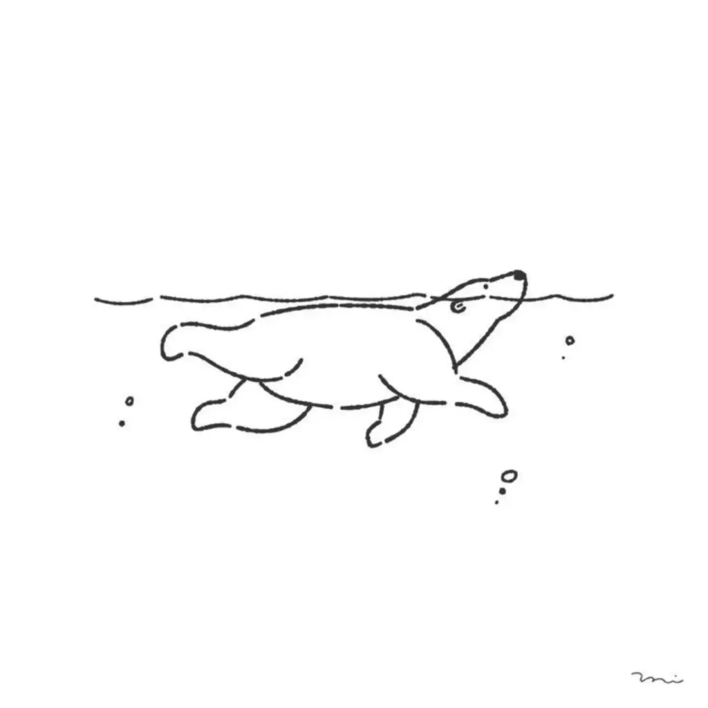 Polar Bear Tattoo Stencil (17)