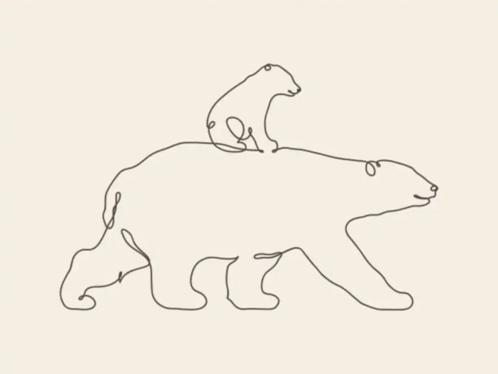 Polar Bear Tattoo Stencil (21)