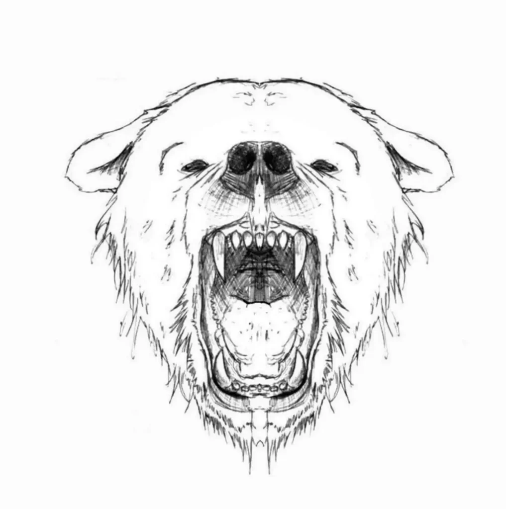 Polar Bear Tattoo Stencil (3)