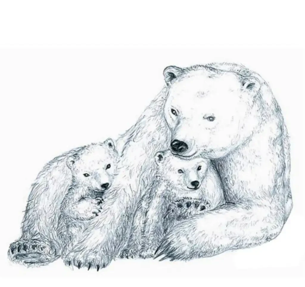 Polar Bear Tattoo Stencil (4)