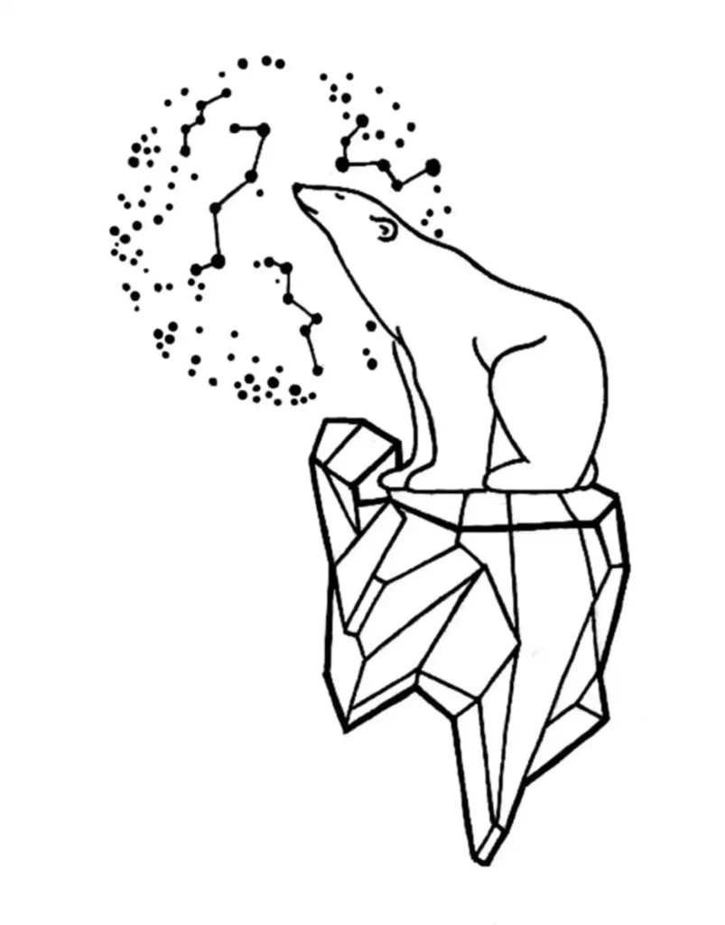 Polar Bear Tattoo Stencil (6)