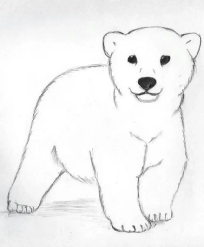 Polar Bear Tattoo Stencil (7)