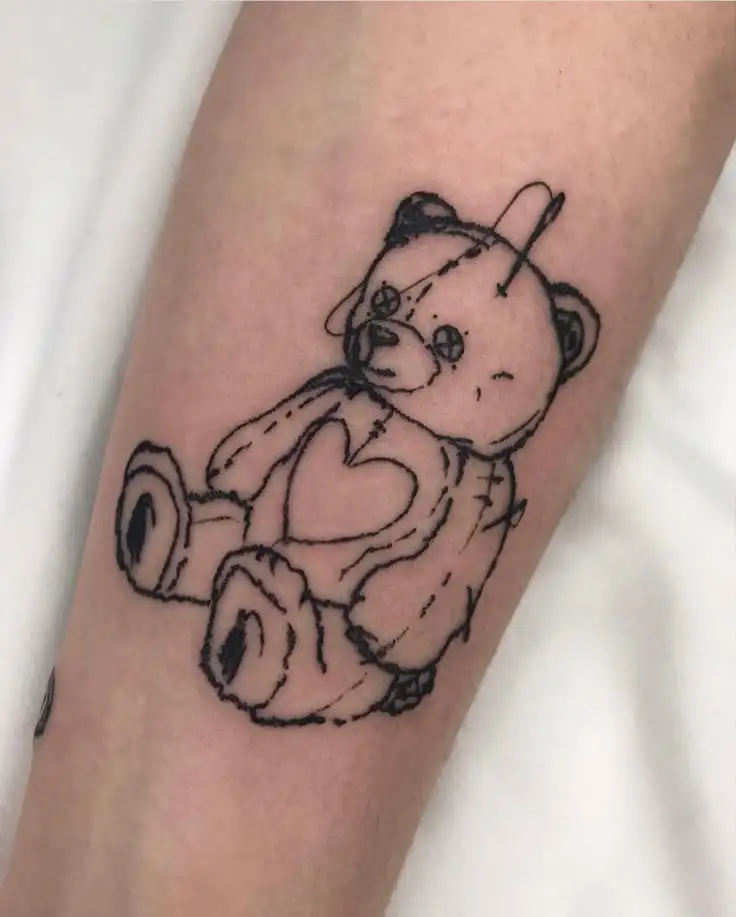 Teddy Bear Tattoo (20)