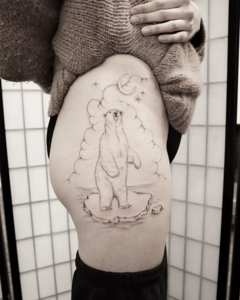 tattoo polar bear