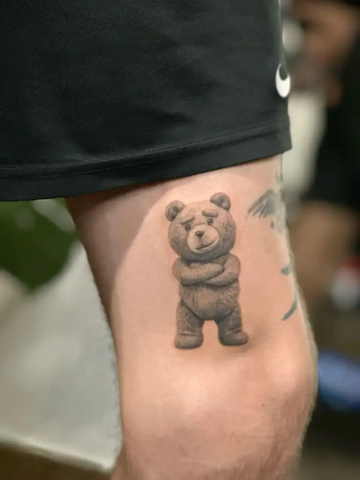 tattooed teddy bear
