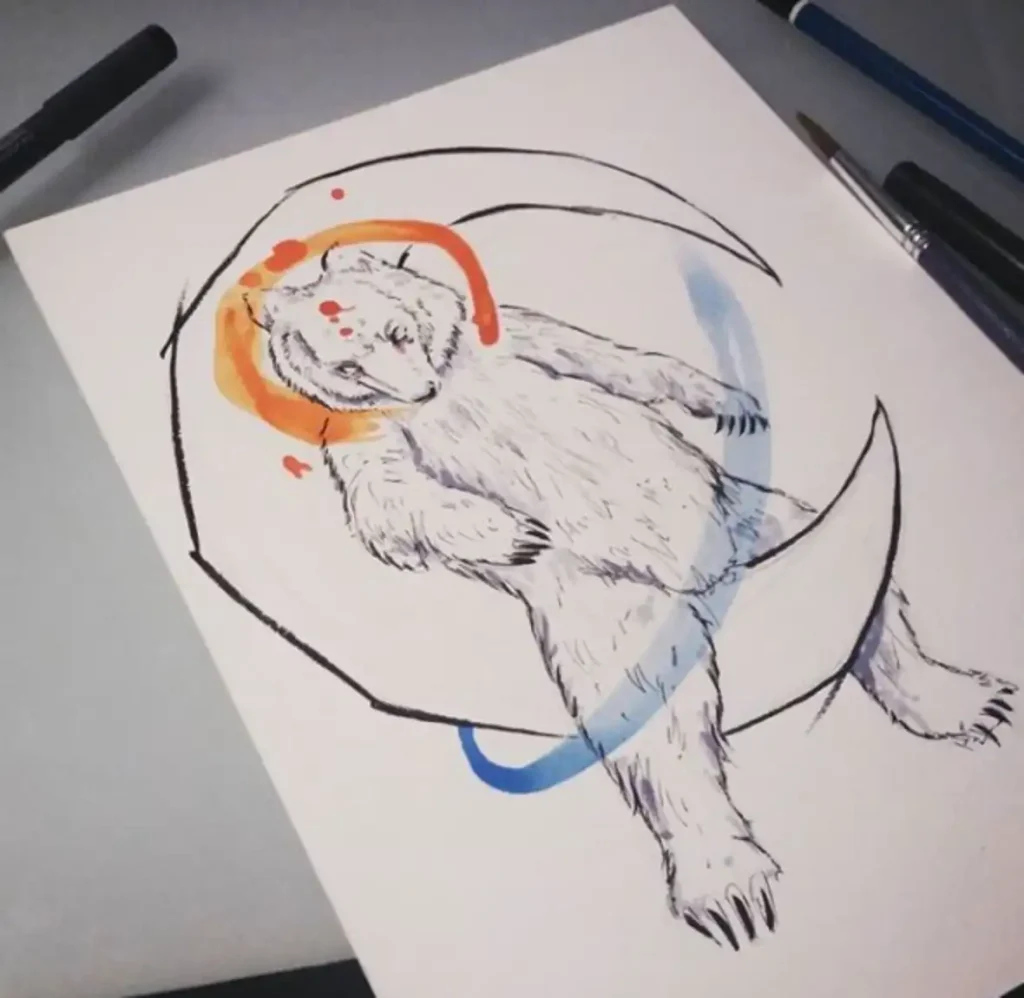 Bear Tattoo Sketch (15)