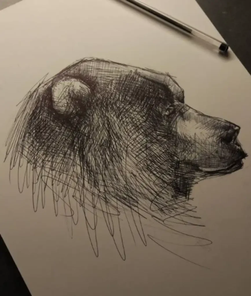 Bear Tattoo Sketch (16)