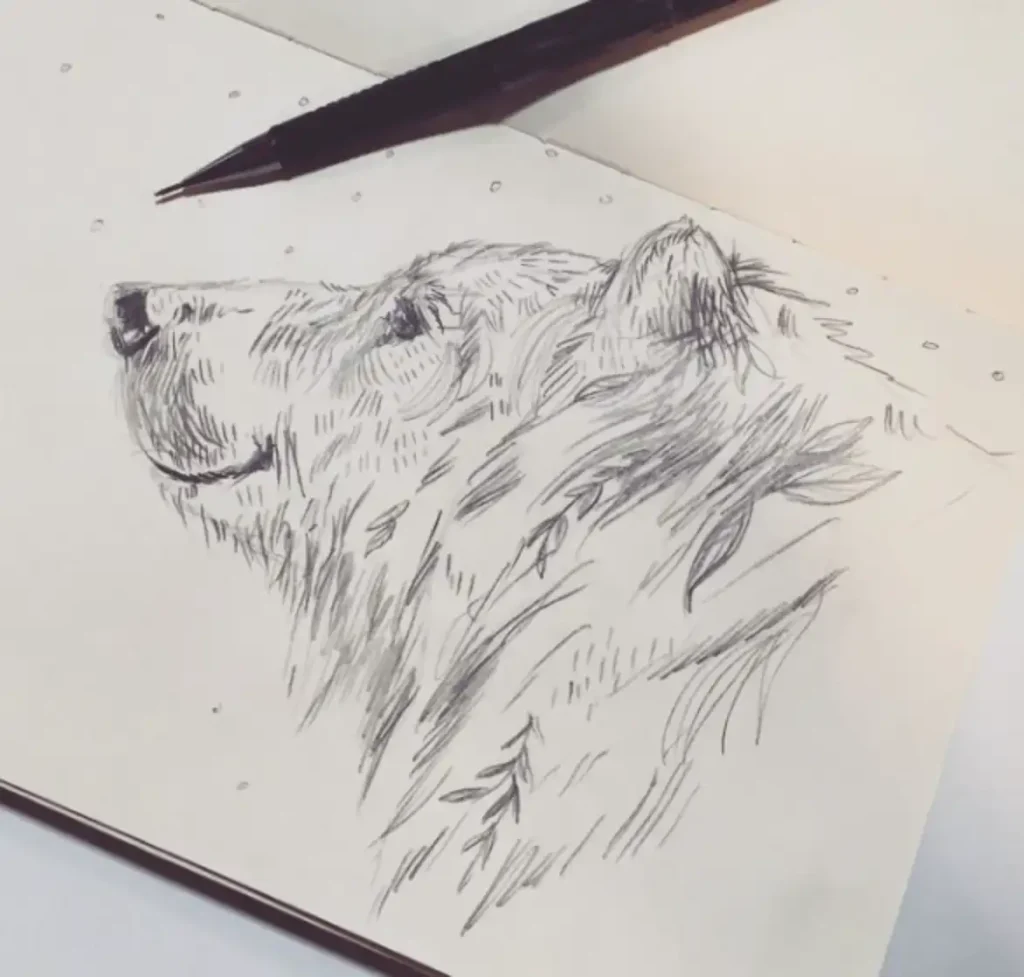 Bear Tattoo Sketch (6)