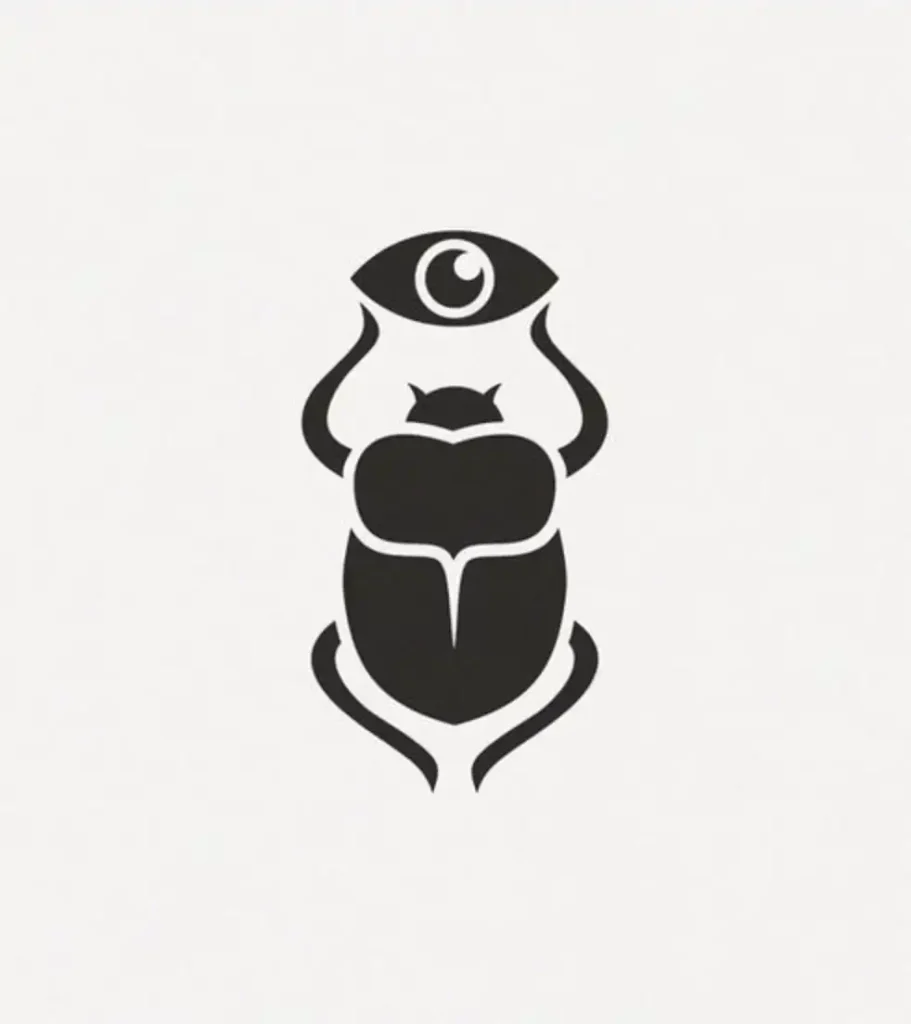 Scarab Tattoo Stencil (24)