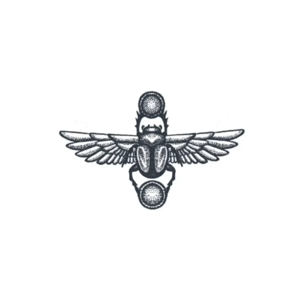 Scarab Tattoo Stencil (28)