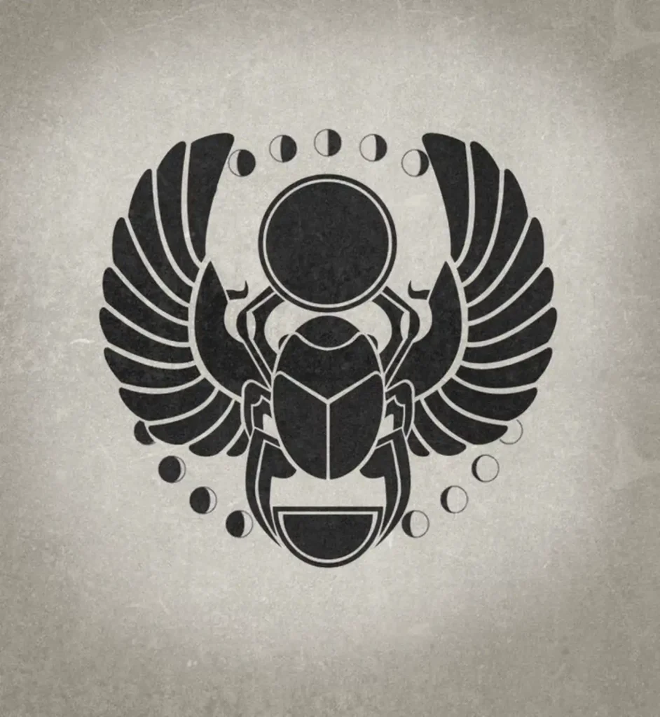 Scarab Tattoo Stencil (7)