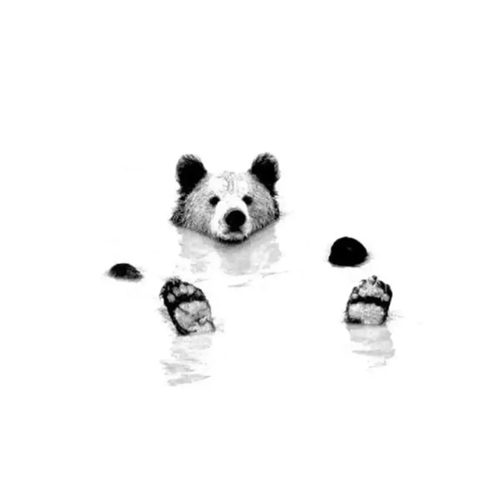 bear tattoo stencil (2)