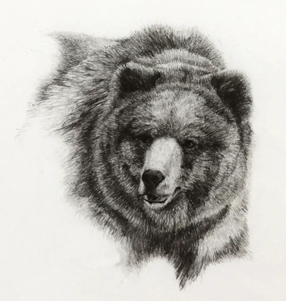 bear tattoo stencil (23)