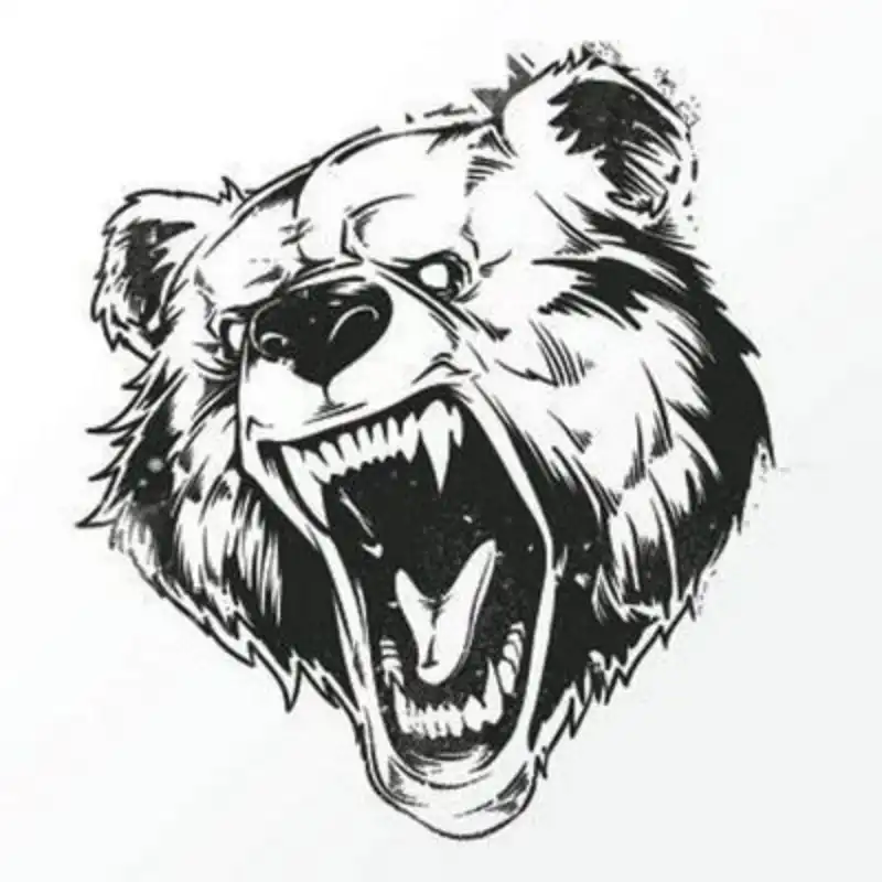 bear tattoo stencil (24)