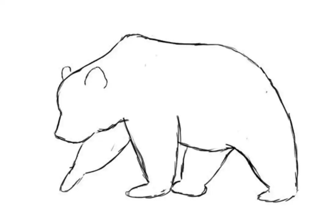 bear tattoo stencil (8)