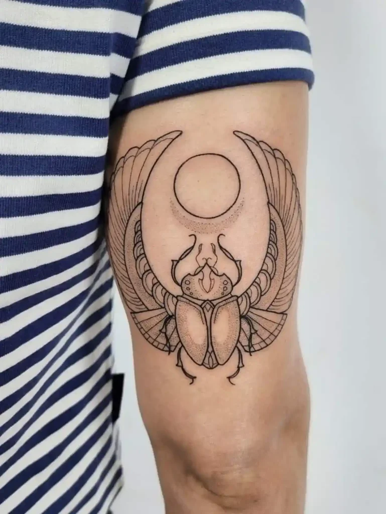 egyptian scarab tattoo
