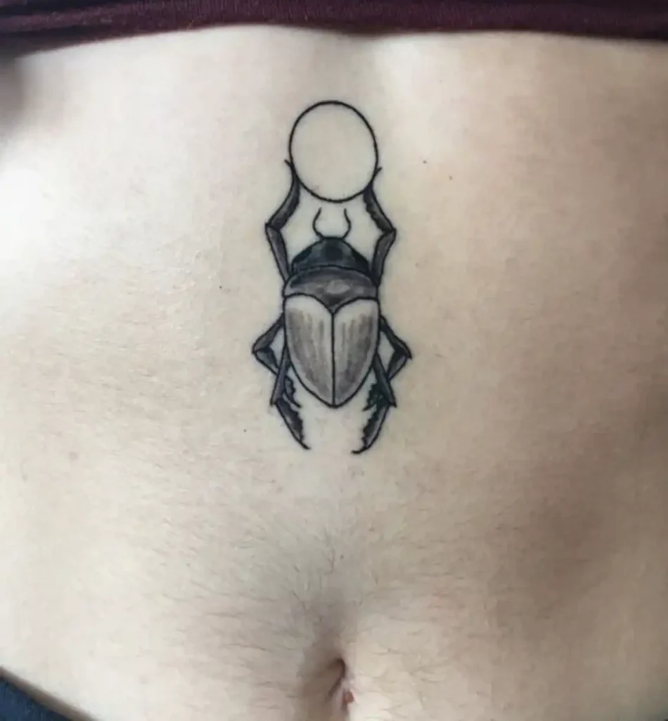 simple scarab tattoo