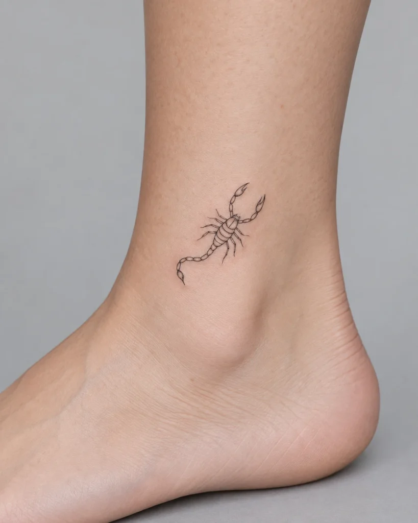 small scorpion tattoo